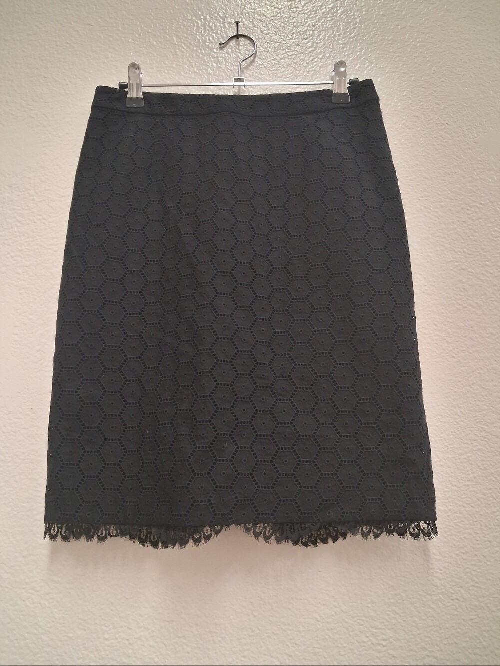 Blumarine Black Lace Trim Skirt Made in Italy Elegant Women’s Size 40